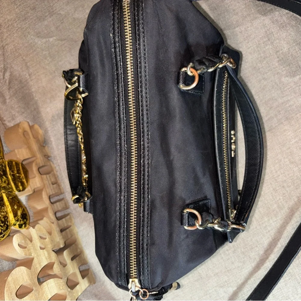 TOUS Brunock Chain Black Satchel Bag